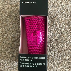 Starbucks cold cup ornament keychain